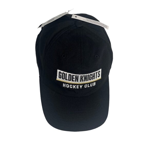Adidas Vegas Golden Knights Hockey Club Baseball Hat Cap Mens Black Strap New - Picture 2 of 14